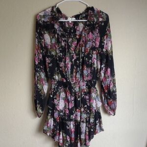 LoveShackFancy Popover Floral Mini Dress 🖤🌺🏵️💮🌷🪷
